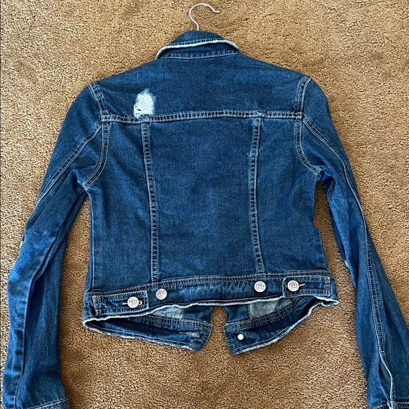Free People Dark Blue Denim Jacket - Picture 4 of 4